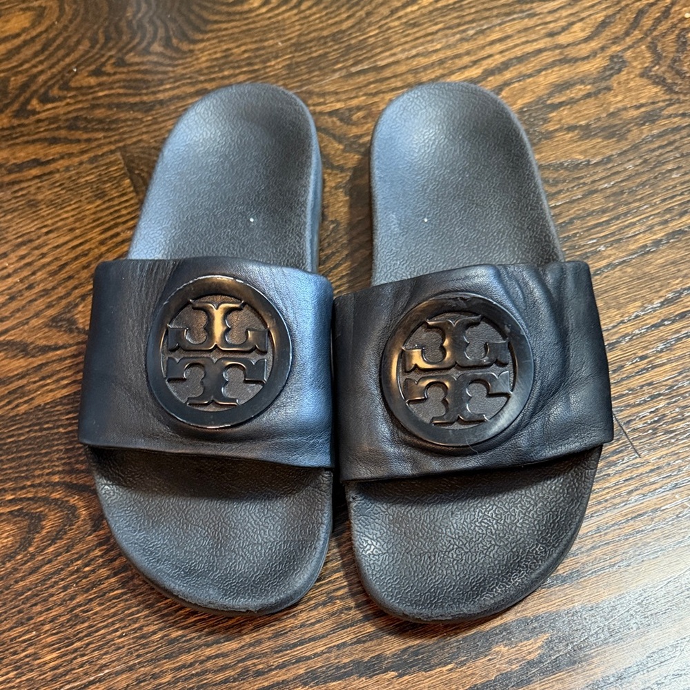 Tory Burch Black Slide Sandals